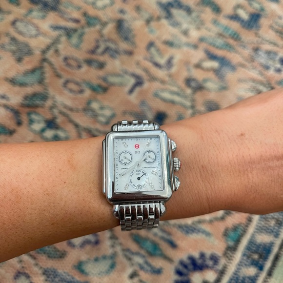 Michele Deco Rectangular Watch - Picture 3 of 7